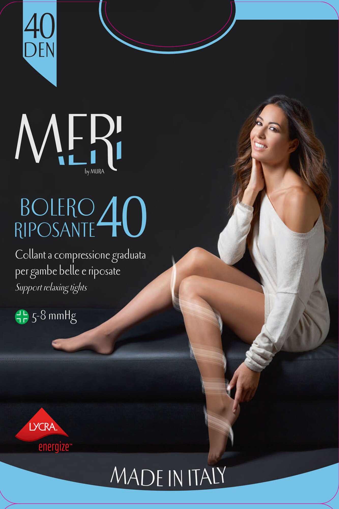 Dres MERI by MURA RELAX, 40 DEN, Negru