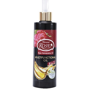 Ulei multifunctional 4 in 1 cu extract de trandafiri si ulei de argan bio, 250 ml Ulei multifunctional 4 in 1 cu extract de trandafiri si ulei de argan bio, 250 ml