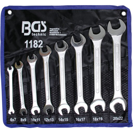 Set 8 chei fixe duble 6-22, producator BGS