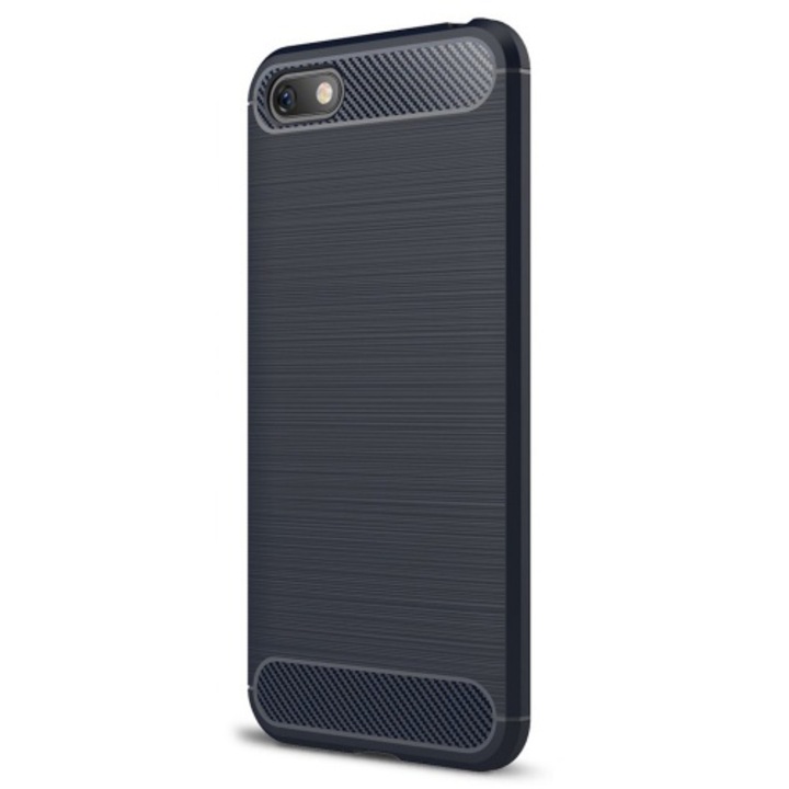 Huawei Y5 2018 (Y5 Prime 2018) telefontok gumi / szilikon (közepesen ütésálló...) Sötétkék