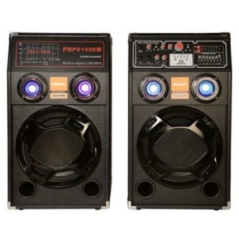 Boxe . audio , active ,bluetooth, din lemn negru, lumini colorate Boxe . audio , active ,bluetooth, din lemn negru, lumini colorate