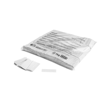 Punga 1 kg, confetti ALB, Magic FX, forma dreptunghiulara 55*17 mm Punga 1 kg, confetti ALB, Magic FX, forma dreptunghiulara 55*17 mm