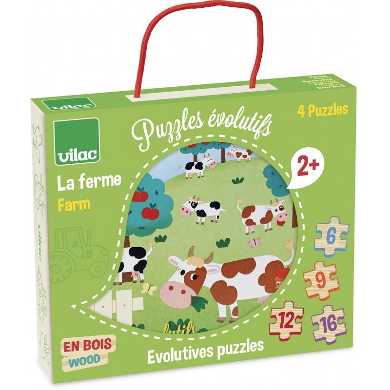 Cutie cu 4 puzzle - Ferma