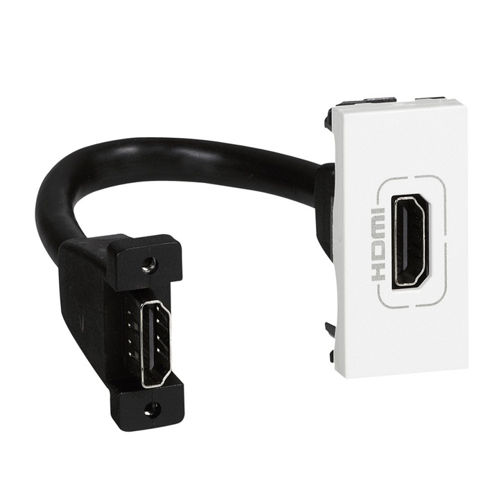HDMI гнездо предварително свързано 15 cm Mosaic Legrand