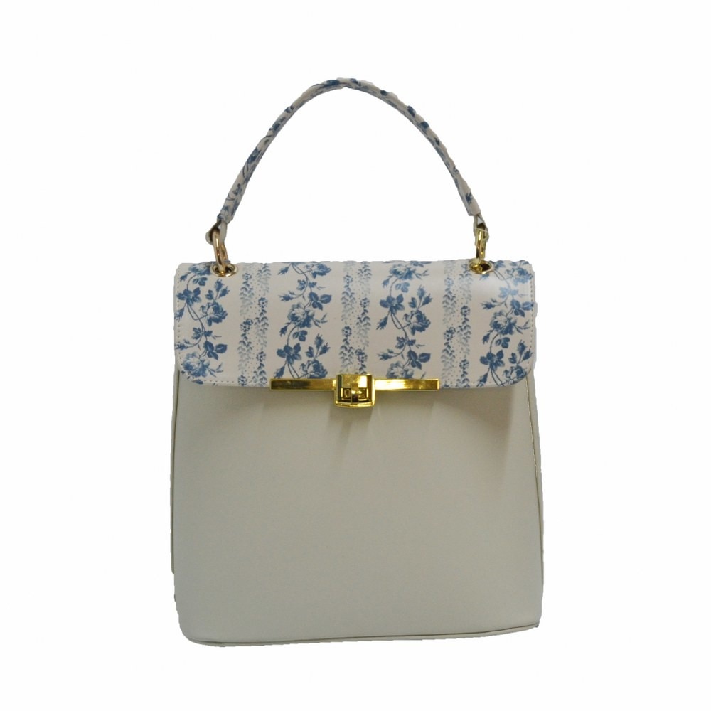 Geanta dama,Zea,piele crem