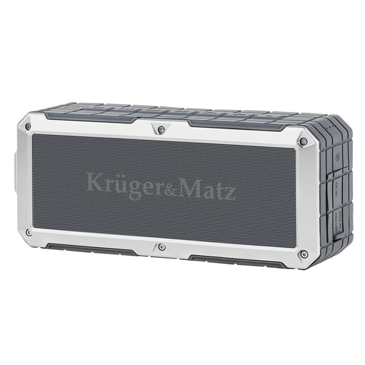 Преносим високоговорител Kruger&Matz, Bluetooth 4.0+NFC, IP67, Водоустойчивост, AUX-In, MicroUSB, MicroSD, Микрофон 2200mAh