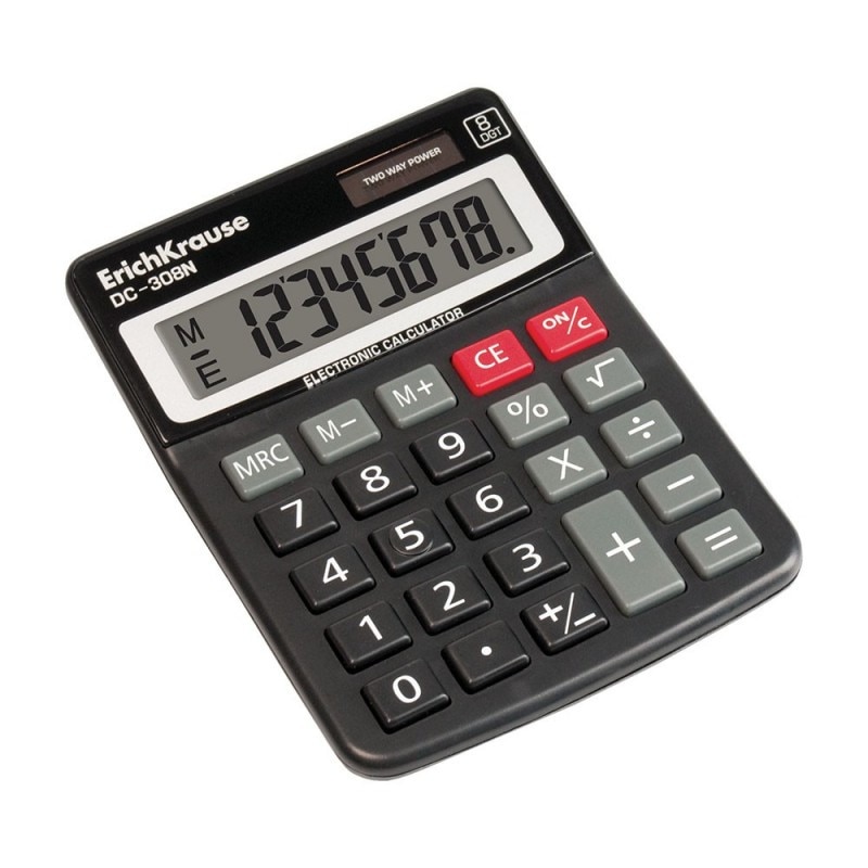 Calculator Birou Erichkrause Dc-308N 8Dig negru