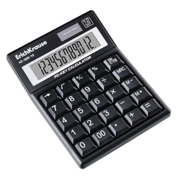 Calculator Birou Erichkrause Kc-300-12 12Dig negru Calculator Birou Erichkrause Kc-300-12 12Dig negru