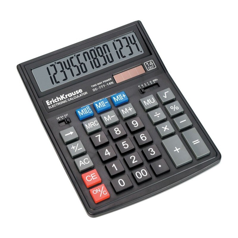 Calculator Birou Erichkrause Dc-777-14N 14Dig negru