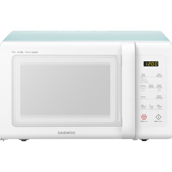 Cuptor cu microunde Daewoo KOR-91RBWM, 25 l, 900 W, Digital, Afisaj electronic, Timer, Zero&On, SteamCleaning, Alb/Mint Cuptor cu microunde Daewoo KOR-91RBWM, 25 l, 900 W, Digital, Afisaj electronic, Timer, Zero&On, SteamCleaning, Alb/Mint