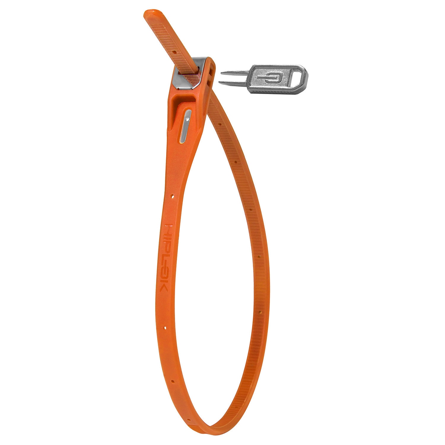Cablu securitate HIPLOK Z-LOK, 420 mm, Orange, Cheie