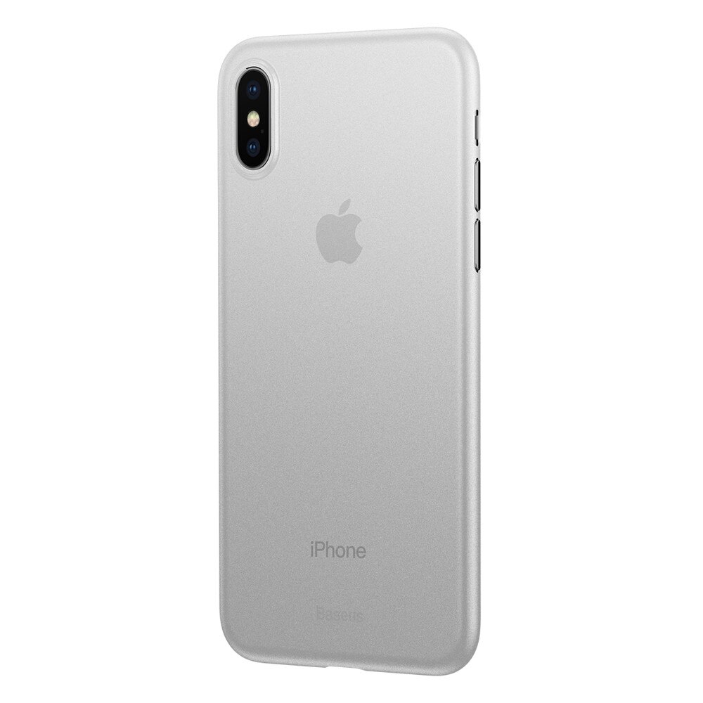 Husa telefon ultra subtire 0.4 mm , 5 grame , Baseus Wing pentru Apple iPhone Xs Max , alb transparent