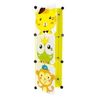 Dulap iMK® pentru copii, Model cu animalute, Supraetajat, Material rezistent