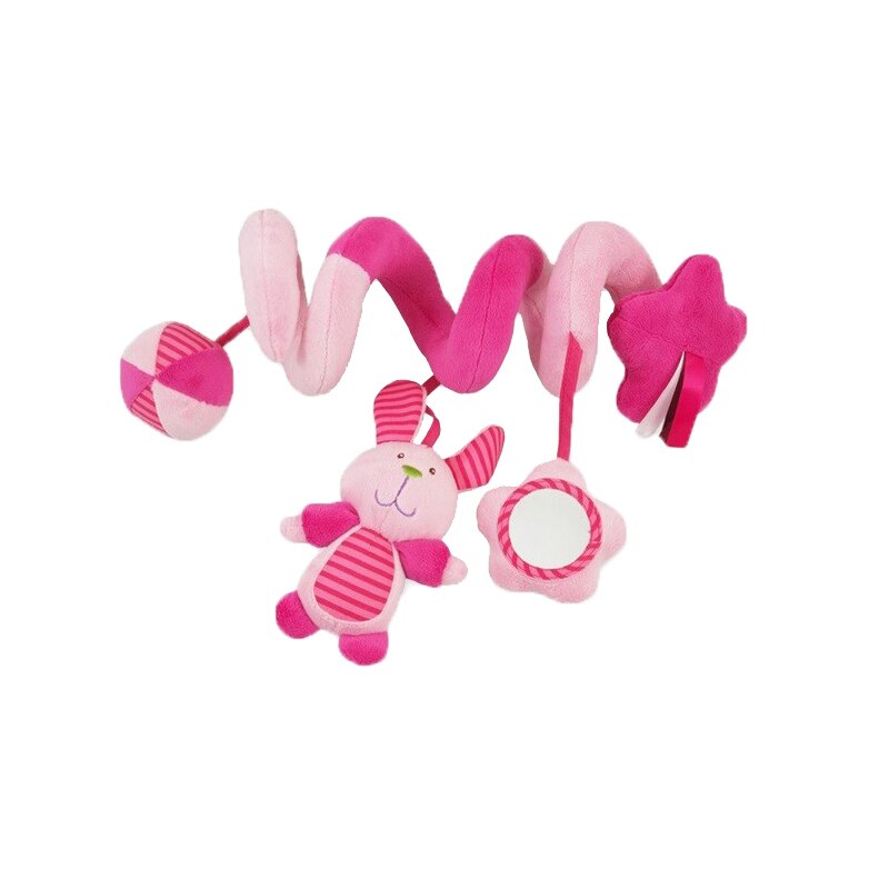 Jucarie spirala pentru carucior BabyMix TE-9985AR, Roz