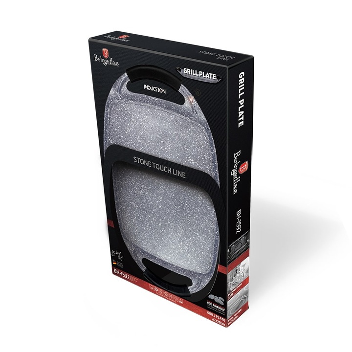 Тава за грил 47см Сив камък Touch Line Berlinger Haus BH 1592