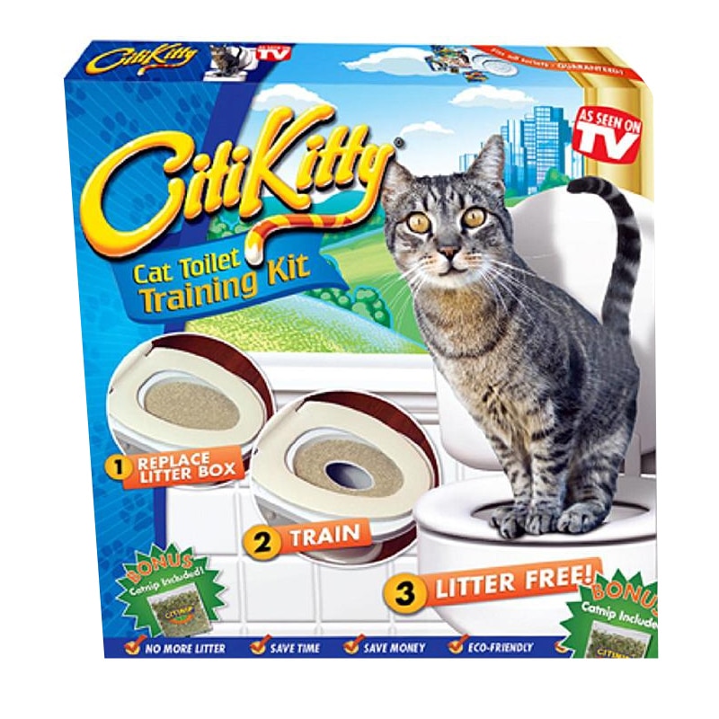 Bad faith to exile Air conditioner Kit pentru educarea pisicilor la toaleta Citi Kitty, 3 luni+ - eMAG.ro
