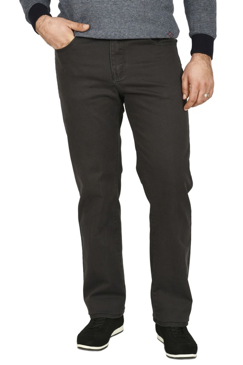 Pantaloni Realize cu buzunar de blug, Gri