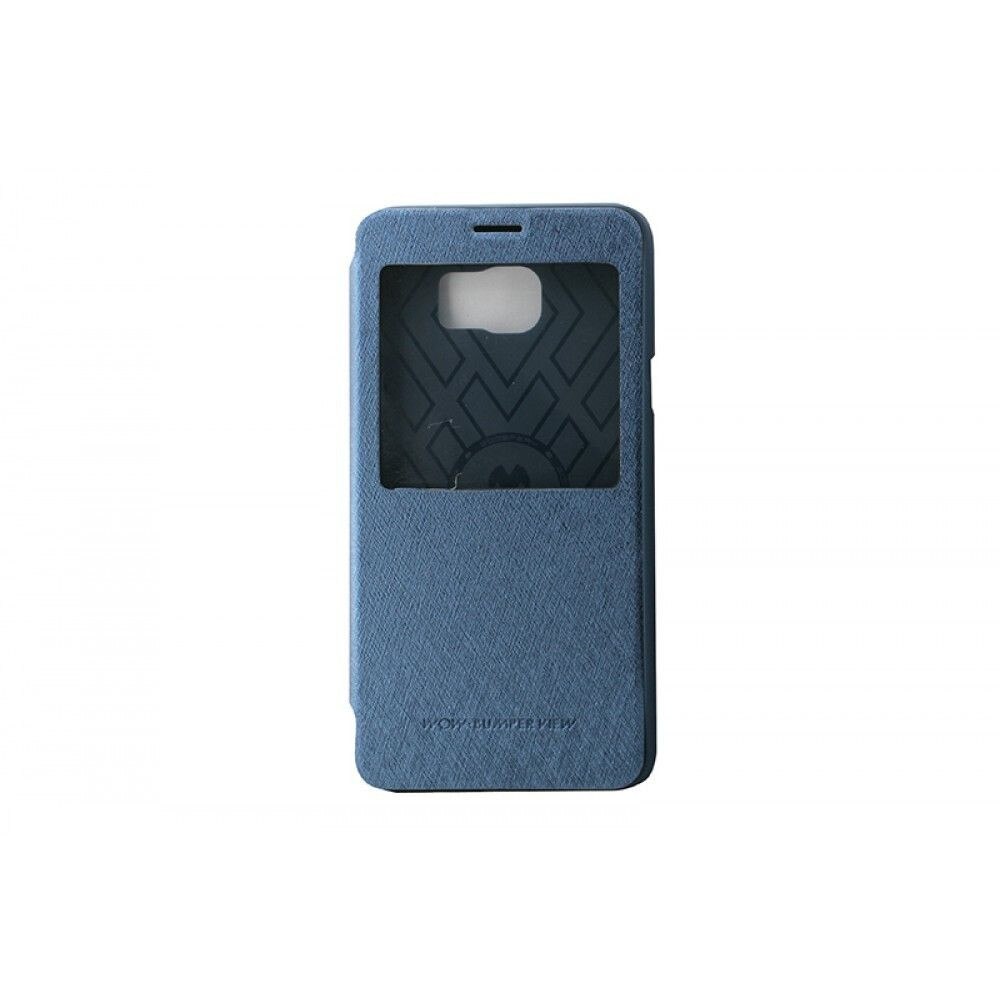 Husa Flip Carte Book Mercury WOW Bumper Samsung G928 Galaxy S6 Edge Plus Blue