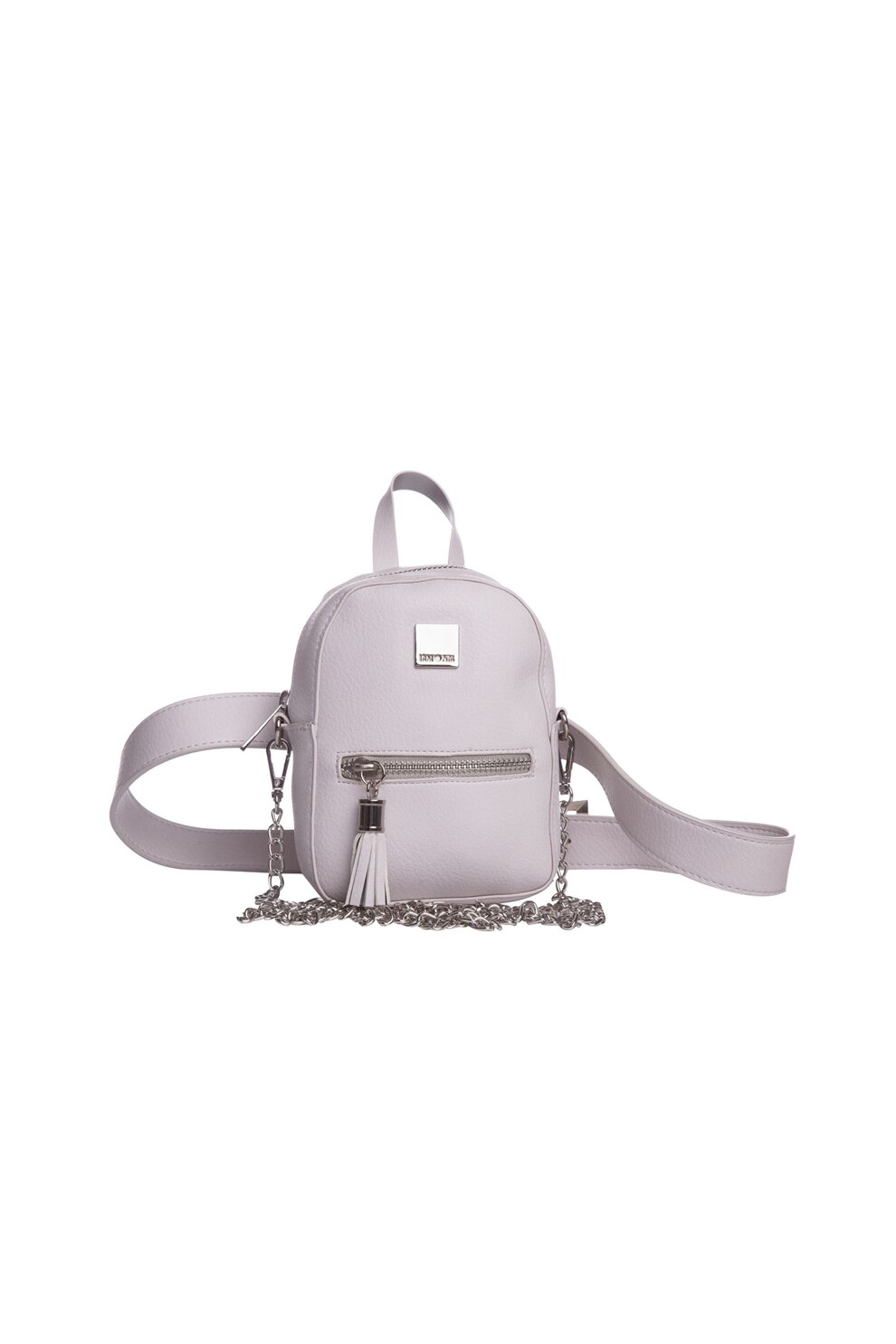 Lamonza, Borseta de piele ecologica Fiona, Gri