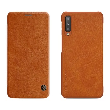 Husa Nillkin Qin din Piele pentru Samsung Galaxy A7 2018 A750 brown Husa Nillkin Qin din Piele pentru Samsung Galaxy A7 2018 A750 brown