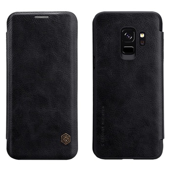Husa Nillkin Qin din Piele pentru Samsung Galaxy S9 G960 black Husa Nillkin Qin din Piele pentru Samsung Galaxy S9 G960 black