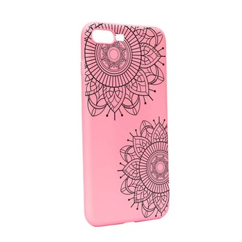 Husa OnePlus 5, Silicon, Black Flowers P117 Husa OnePlus 5, Silicon, Black Flowers P117