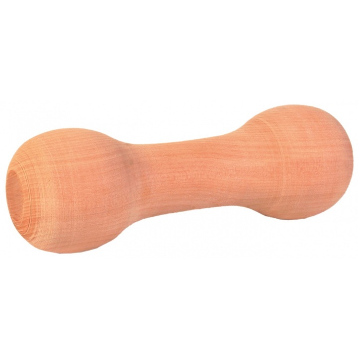 Trixie Fából készült, súlyzó alakú játék kutyáknak, 15 cm, 125 g, 3220