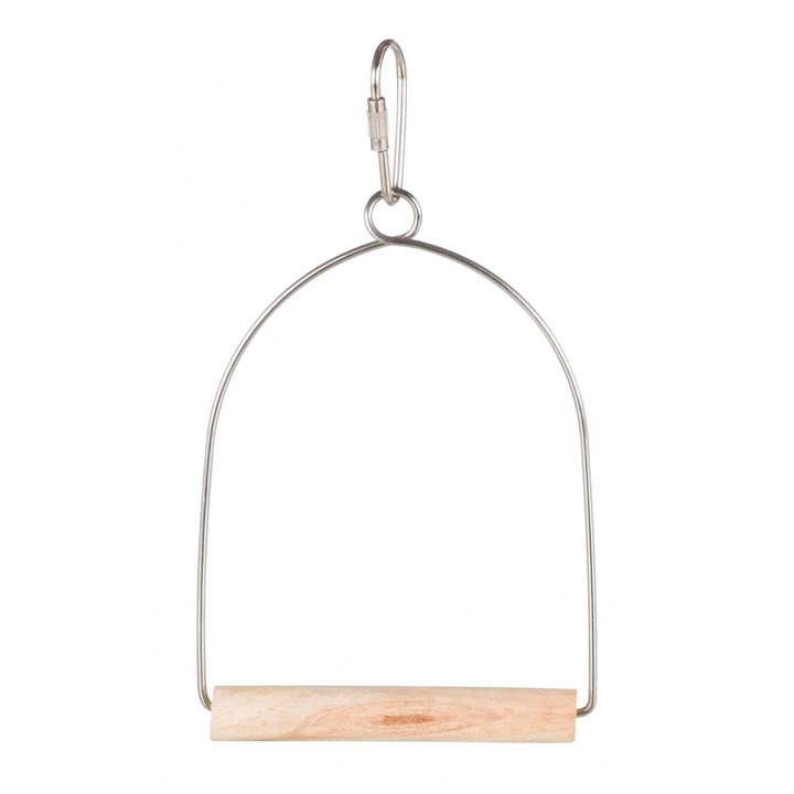 Leagan Arc Pentru Pasari, Trixie, Lemn/Metal, 8x15 cm, 5825