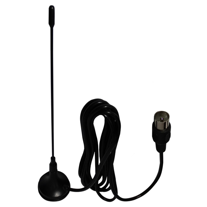 Antena auto AERZETIX, magnet, 170 mm, DVB-T, coaxial 9.5 mm