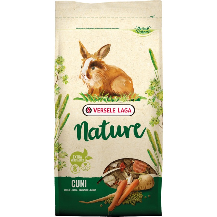 Hrana pentru iepuri Versele Laga Nature Cuni, Adult, 700g