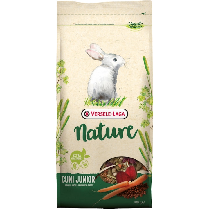 Hrana pentru iepuri pitici Versele Laga Nature Cuni, Junior, 700g