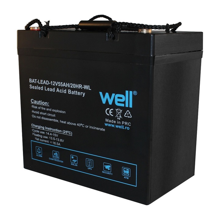 Оловна акумулаторна батерия, Well 12V 55AH