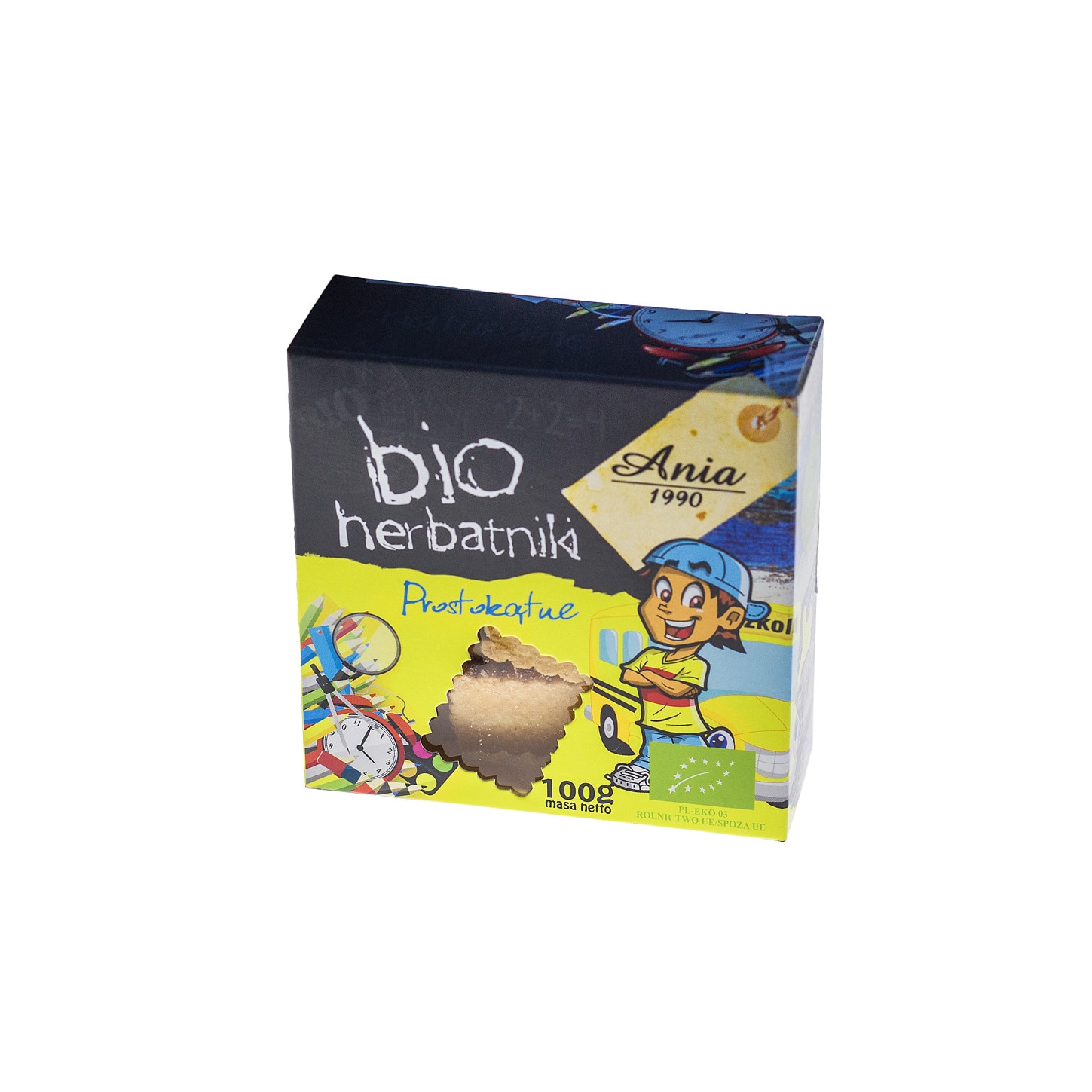 Biscuiti patrati ECO 100 g