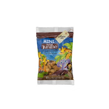 Biscuiti mini jungle cu ciocolata ECO 100 G Biscuiti mini jungle cu ciocolata ECO 100 G