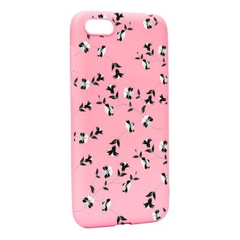 Husa Apple iPhone 7 / 8, Silicon, Flowers P128 Husa Apple iPhone 7 / 8, Silicon, Flowers P128