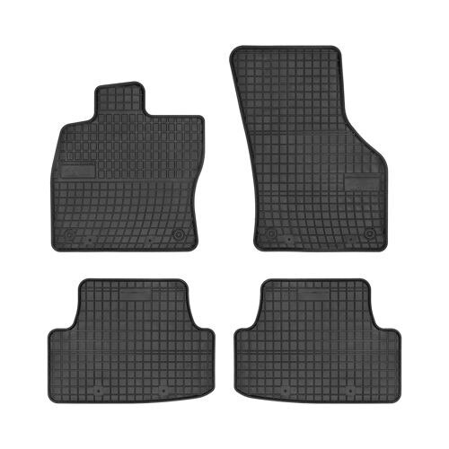 Set 4 covoare auto tip tavita Frogum, Audi A3 2012-, Negru