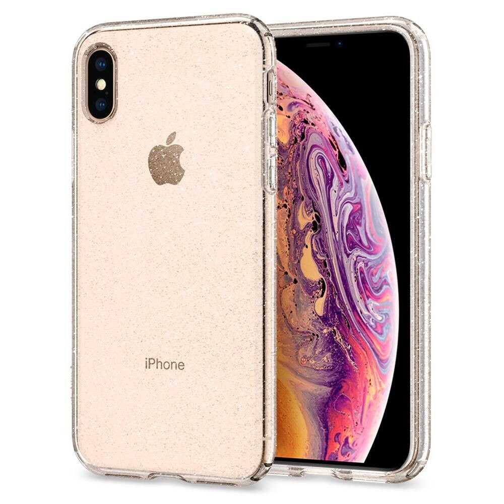 Husa iPhone X / XS SPIGEN Liquid Crystal Glitter Transparenta
