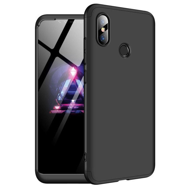 Husa 360° Matte Full Protection Gema Mixt pentru Samsung Galaxy A6 2018 , negru