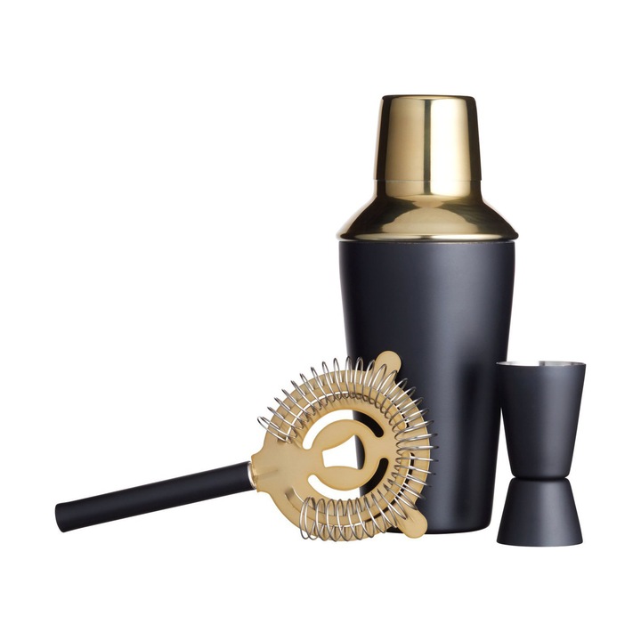 Kitchen Craft 3 darabos koktélkészlet, rozsdamentes acél