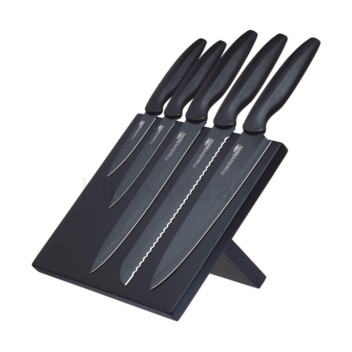 Kitchen Craft 6 darabos késkészlet, Black