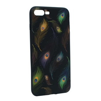 Husa Apple iPhone 7 Plus / 8 Plus, Silicon, Peacock B152 Husa Apple iPhone 7 Plus / 8 Plus, Silicon, Peacock B152