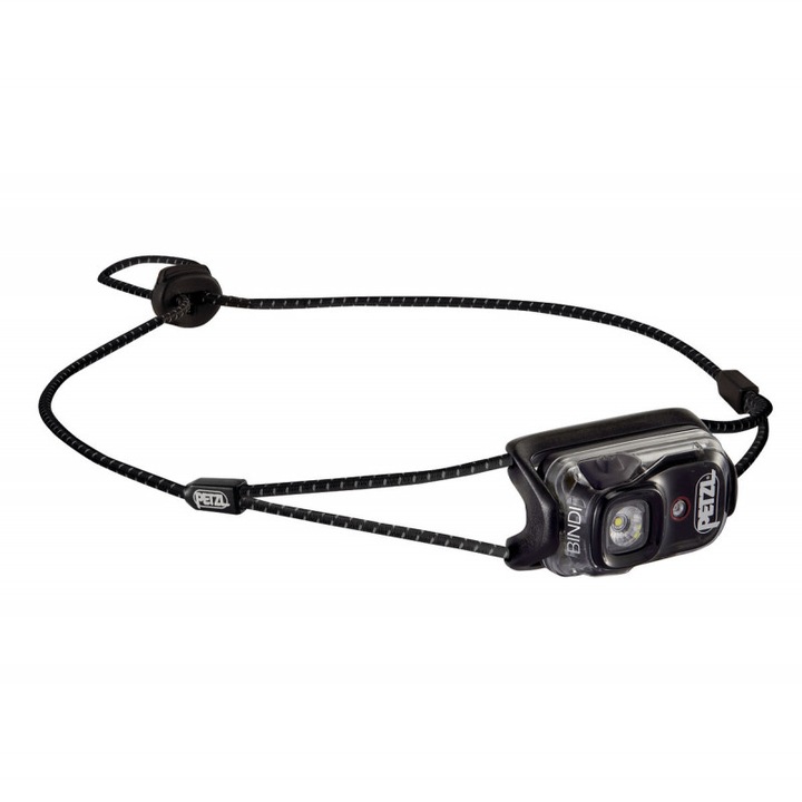 Челник Petzl Bindi, Ултра Компактен, Акумулаторна Батерия, 200 Лумена, Черен