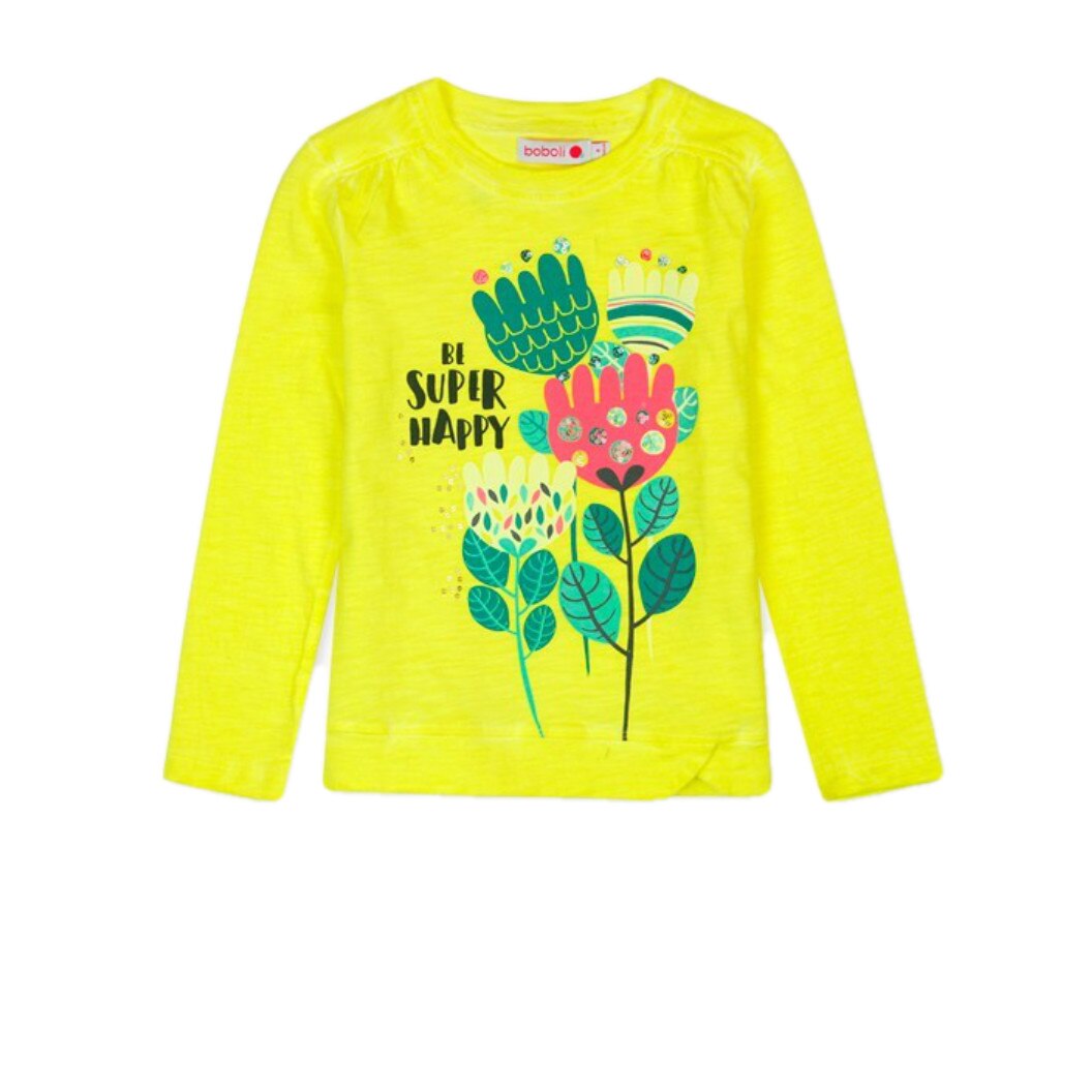 Bluza Super Happy, Boboli, galben