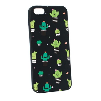 Husa Apple iPhone SE / 5S / 5, Silicon, Cactus B165 Husa Apple iPhone SE / 5S / 5, Silicon, Cactus B165