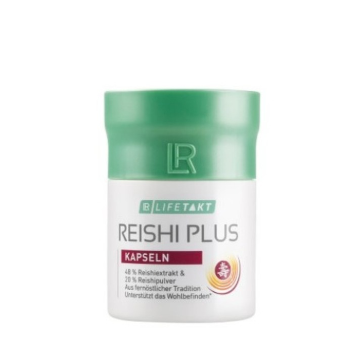 Гъба Рейши за намаляване на високото кръвно и холестерола, за по-добро качество на живот, Reishi plus LR Health and beauty, 30 caps