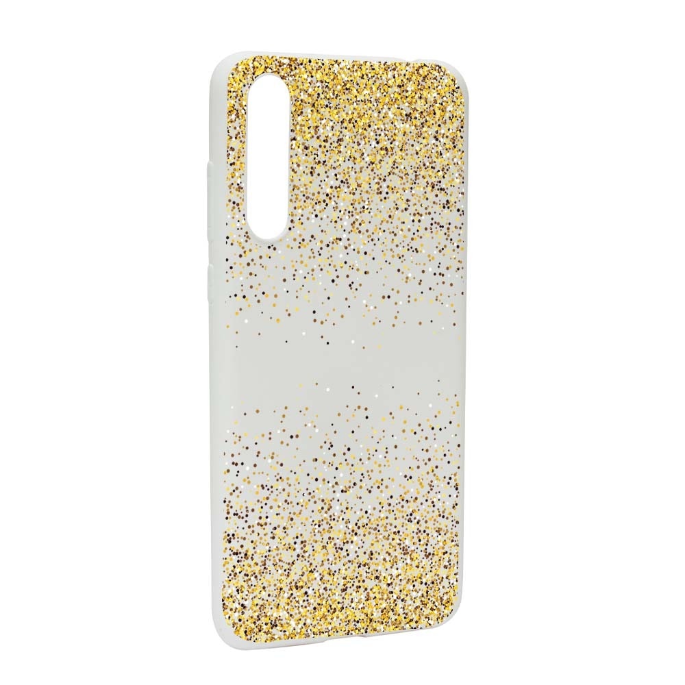 Husa Huawei P20, Silicon, Golden Lucios W179