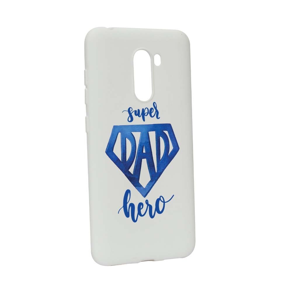 Husa Xiaomi PocoPhone F1, Silicon, Super Hero Dad W182