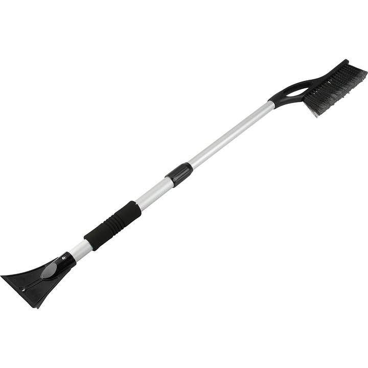 Racleta zapada, Szevastock, Maner telescopic, Negru/Argintiu