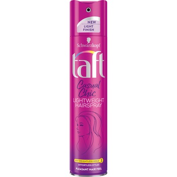 Fixativ spray Taft Casual Chic, cu fixare usoara, 250 ml Fixativ spray Taft Casual Chic, cu fixare usoara, 250 ml