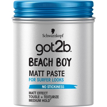 Pasta modelatoare pentru par got2b Beach Boy, cu efect de matifiere si nivel 3 de fixare, 100ml Pasta modelatoare pentru par got2b Beach Boy, cu efect de matifiere si nivel 3 de fixare, 100ml